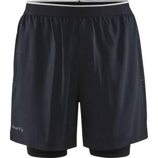 ADV Essence Perforated 2-in-1 Stretch Shorts M - Black