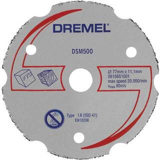Multipurpose carbide flush skærehjul Dremel 2615S500JB; 77 mm