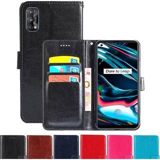 Wallet Cover 3-kort Realme 7 Pro 4G  - brun