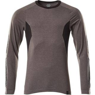 MASCOT ACCELERATE T-shirt, langærmet, mørk antracit/sort - 3XL