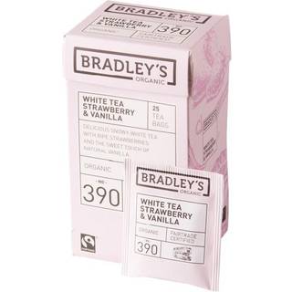 Bradley&#39;s White Tea Strawberry & Vanilla 25 stk. ØKO