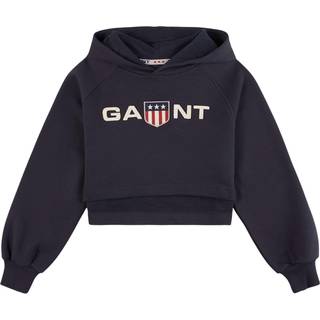 GANT Retro Shield Hættetrøje Evening Blue 170 cm  Marineblå  170 cm  kvinde