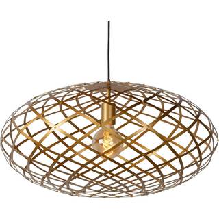 Wolfram-pendel, oval skærm, 65 cm, guld
