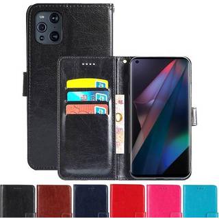 Wallet Cover 3-kort Oppo Find X3 Pro 5G  - Lyseblå