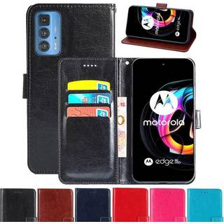 Wallet Cover 3-kort Motorola Edge 20 Pro  - brun