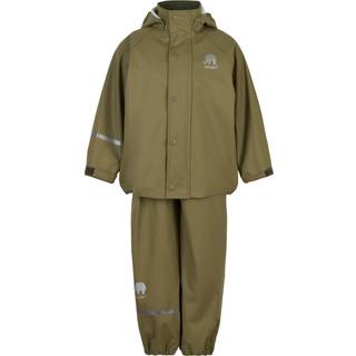 CeLaVi Børne Regnsæt - Khaki - 120