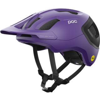 POC Axion Race MiPS Hydrogen White/Uranium Black Matt - Hjelmstørrelse 48-52 cm