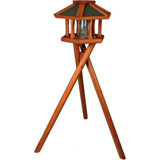 Trixie natura bird feeder with stand & silo pine wood ø 50 × 34 cm/1.40 m brown