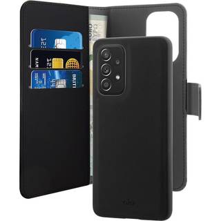 Samsung Galaxy A73 (5G) Cover Puro Wallet Detachable 2-In-1 Cover - Sort