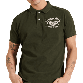 Superdry Kortærmet Super State polo i økologisk bomuld