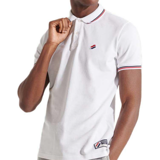 Superdry Sportstyle poloshirt i økologisk bomuld med dobbelt kant