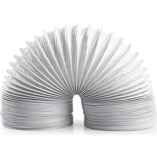Nedis - Aftræksslange PVC | 100 mm | 6.00 m | Egnet: Air Ventilation / Tumble Dryers | Hvid - DRHO100WT60