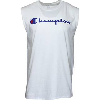 Champion herre klassiske tr?je muskel tee sk?rmprint script hvid stor
