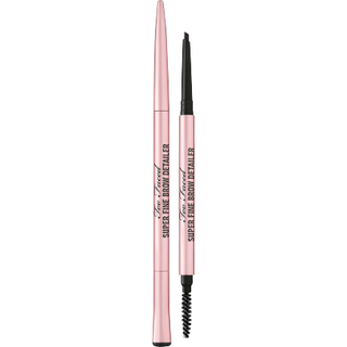 Too Faced - Super Fine Brow Detailer - Eyebrow Pencil - Brows Detailer- Soft Black - For Women - Sort