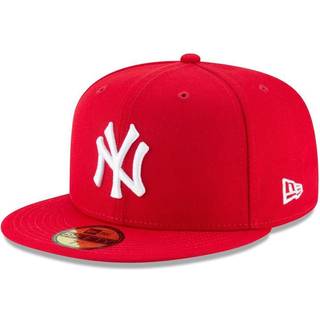 Ny ?ra herre MLB Basic NY Yankees 59Fifty Fitted Cap Scarlet 7 3/8