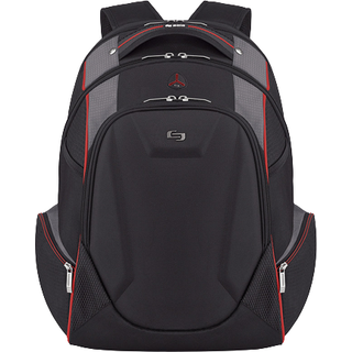 Solo New York lancering 17,3-tommer b?rbar rygs?k med hardshell frontlomme sort