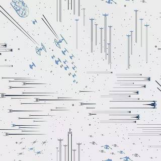 RoomMates Wallstickers Star Wars Galactic Battle