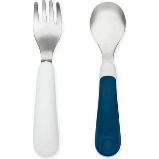 Oxo Tot Fork & Spoon Set-Teal 2-stykke s?t