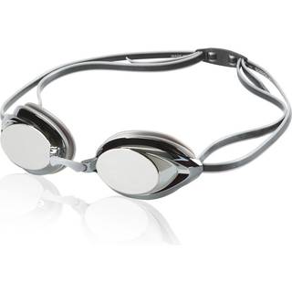 Speedo Reflekterende Vanquisher 2.0 Svømmebriller - Unisex/Voksen, Sort/Guld, Udskiftelige næsebroer, Vidvinkel linse