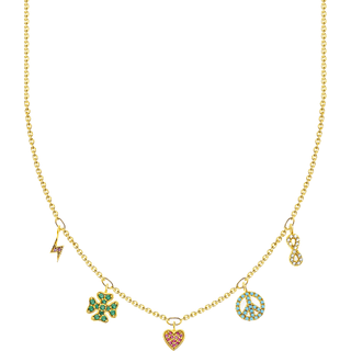 Thomas Sabo Charming gold Symbols Guld halskæde 45cm