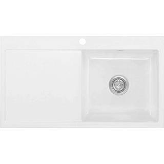 Lavabo Mera 90 vask i hvid keramik med kurveventil 900x510 mm