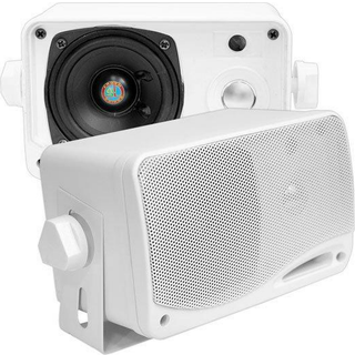 Kabinethøjttaler Pyle Audio - 3,5" 200W 3-vejs - 2 stk Hvid - Hurtig levering