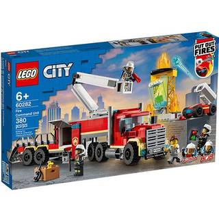 Lego City Fire Command Unit 60282 Building Kit; Sjov brandmand Toy Building Set til Kids New 2021 (380 stykker)