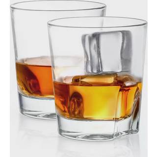 JoyJolt USA Carina Crystal Whiskey Glasses - Sæt af 2 Whisky Glas