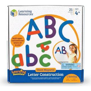 Giant Magnetic Letter Construction Classroom tilbehør Fin motor legetøj 21 stykker i alderen 4