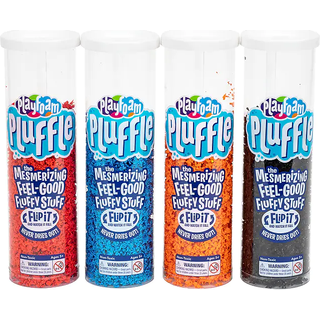 Uddannelsesindsigt playfoam pluffle til sensoriske skraldespande 4-pack r?d bl? orange & sorte aldre 3+