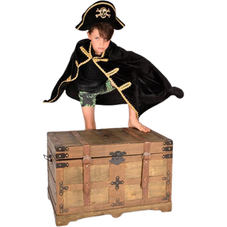 Piratkappe- og hat, str. 3-8 år