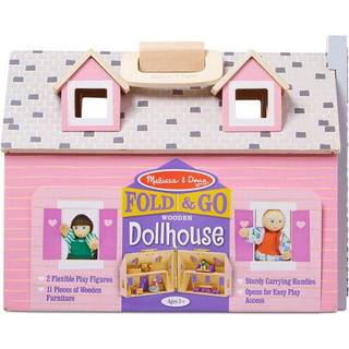 Melissa & Doug Fleksibelt Fold and Go Dukkehus