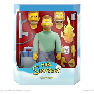 Super7 Ultimates The Simpsons Hank Scorpio - 7 """" The Simpsons Action Figur med tilbeh?r klassiske tv -show Collectibles og Retro Toys