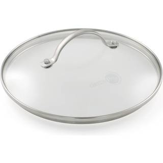 Greenpan Glass låg med rustfrit stålhåndtag 9,5 """" Sølv