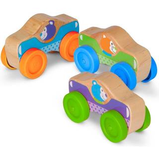 Melissa & Doug First Play Wood Animal Stacking Cars (3 stk)