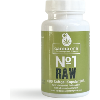 60 x Kapsler med CBD RAW Olie, 25%
