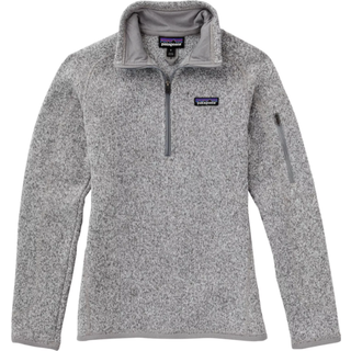 Patagonia Women's Better Sweater 1/4 Zip Fleecesweatere Damer størrelse L farve grå