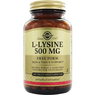 Solgar - L-Lysine 500 mg, 100 kapsler