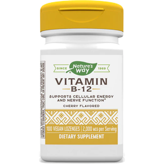 Nature's Way - Vitamin B12, Cherry 100 Lozenges