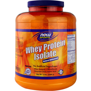 NOW Foods – Whey Protein Isolate 2268 g, Uaromatiseret
