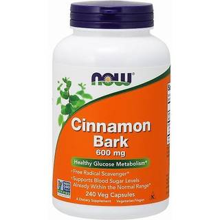 NOW Foods - Cinnamon Bark 600 mg, 240 kapsler