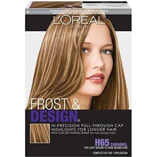 L’Oréal Paris Frost & Design Caramel Highlight Kit - Præcis lysning af hårstrenge med to styling-kroge, 1 stk.