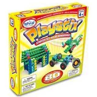 Populära playthings playstix starter set Construction Toy Building Blocks 80 Piece Kit