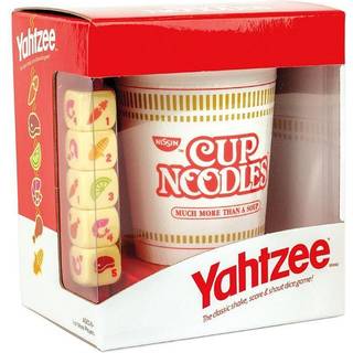 YAHTZEE Cup Noodles – Samleobjekt Yahtzee-spil med ramen-inspirerede terninger – Rejseudgave