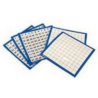 L?ring af ressourcer laminerede hundrede tavler t?r-slet t?llingsst?ttet s?t p? 10 aldre 5+ flerfarvet model: LER0375 11 """" x 11 """"