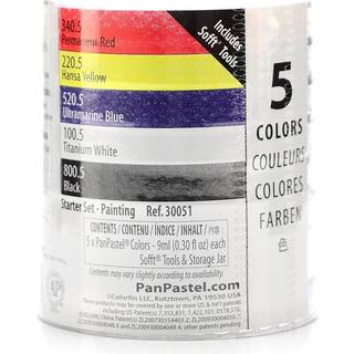 Panpastel 30051 Ultra Soft Artist Pastel Painting Starter 5 Color Set W/SOFFT TOOLS