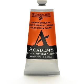 Grumbacher Academy akrylmaling 3 fl oz (pakke med 1) cadmium orange 3 ounces