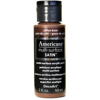 Decoart Americana Multi-Surface Satin Acrylics Paint 2-Ounce Coffee Bean