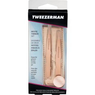 Tweezerman Petite pincetsæt i rosaguld
