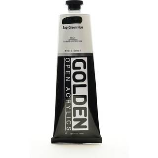Åbn langsomtørrende akryl af Golden Sap Green Hue 5 fl oz. Rør professionel akrylmaling halvtransparent
